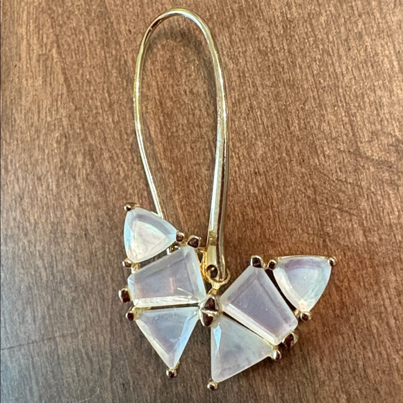 EUC Kendra Scott Gold&Ivory Mother-Of-Pearl Butterfly Earrings Price now FIRM - Picture 3 of 11
